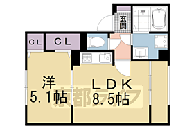 京都府城陽市富野乾垣内（賃貸アパート1LDK・2階・37.48㎡） その2