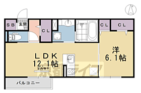 深草プロジェクトＢ棟 102 ｜ 京都府京都市伏見区深草大亀谷東寺町（賃貸アパート1LDK・1階・45.98㎡） その2