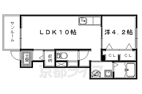 京都府宇治市木幡南山（賃貸アパート1LDK・1階・41.48㎡） その2