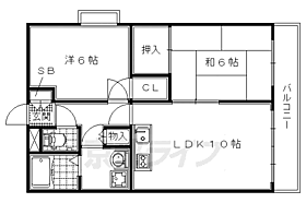 京都府八幡市八幡柿ケ谷（賃貸マンション2LDK・1階・49.22㎡） その2