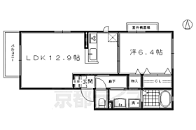 京都府京都市南区八条坊門町（賃貸アパート1LDK・3階・46.25㎡） その2