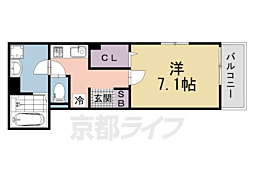 ＦｏｒｚａＤＫIII 3階1Kの間取り