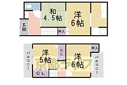 桃山町丹後貸家 4Kの間取り