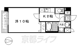 アウローラ 3階1Kの間取り