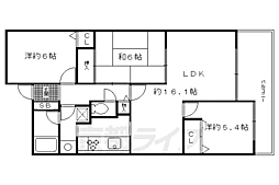 グランデュール鴨川シレノスII番館 8階3LDKの間取り