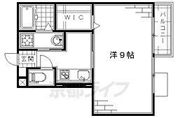 ベル・エキップ 2階1Kの間取り