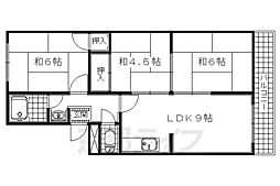 杉原ハイツ 3LDKの間取図画像