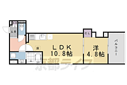 GRAMM丹波口 1LDKの間取図画像