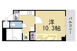 珠光ビル松原 1Kの間取図画像