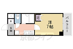 モンテ・ェ・ヴィラッジォ 1Kの間取図画像