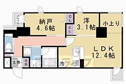 STANDZ京都二条 1SLDKの間取図画像
