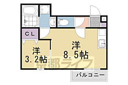 LIGARE 1LDKの間取図画像