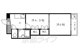 京都市営烏丸線 北大路駅 徒歩25分 4階/-