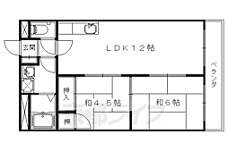 メゾン・オーシャン 2LDKの間取図画像