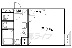 アークリード千本今出川 1Kの間取図画像