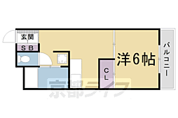 コーポオータ 1DKの間取図画像