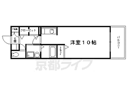 レジーナ錦小路 ワンルームの間取図画像