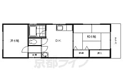 大善庵 2DKの間取図画像