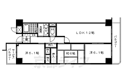 コト北小路 3LDKの間取図画像