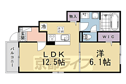 メゾン ブリアン 1LDKの間取図画像