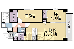 STANDZ西院 2LDKの間取図画像