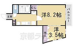 レ・タン・ドゥ・ラ・メールCK4 2Kの間取図画像