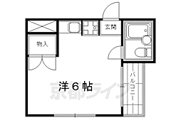 casa府庁前 ワンルームの間取図画像