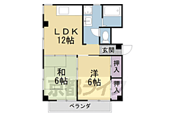 伸栄ハイツ 2LDKの間取図画像