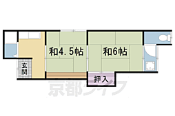 北村荘南棟 2階/-