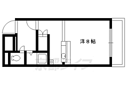 錦プラザ 1Kの間取図画像