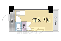 ロフティ46 1Kの間取図画像
