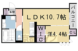 N'sCOURT 1LDKの間取図画像