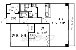 ディアコート葛野三条 1階/-