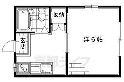 メゾン秀 1Kの間取図画像