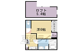 ハーモニーテラス太秦宮ノ前町 1Kの間取図画像