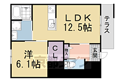 イルクオーレ 1LDKの間取図画像