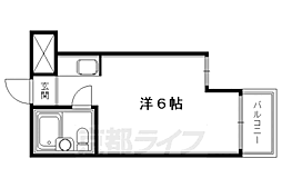 緑の館annex ワンルームの間取図画像