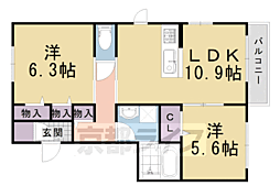 シャーメゾン長法寺 1階/-