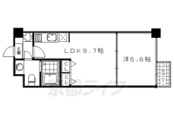 プラネシア烏丸御池 1LDKの間取図画像