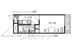 京都府京田辺市東古森（賃貸アパート1K・2階・19.87㎡） その2