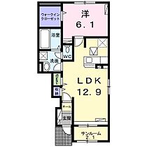 カーサベルデB 103 ｜ 茨城県土浦市東都和（賃貸アパート1LDK・1階・50.49㎡） その2