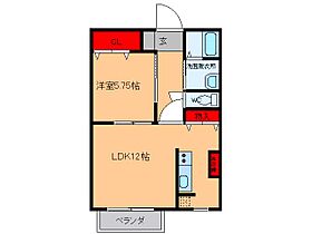 グランドアベニューI 203 ｜ 茨城県稲敷郡阿見町中郷２丁目（賃貸アパート1LDK・2階・50.00㎡） その2