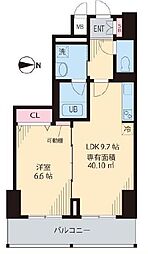 東京メトロ有楽町線 護国寺駅 徒歩5分の賃貸マンション 6階1LDKの間取り