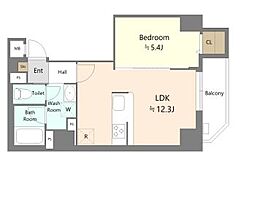 都営大江戸線 本郷三丁目駅 徒歩7分の賃貸マンション 2階1LDKの間取り