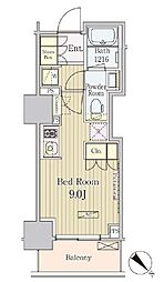 東京メトロ丸ノ内線 御茶ノ水駅 徒歩7分の賃貸マンション 6階ワンルームの間取り