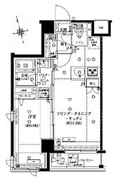 東京メトロ有楽町線 江戸川橋駅 徒歩4分の賃貸マンション 3階1LDKの間取り