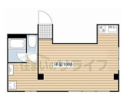 都営大江戸線 本郷三丁目駅 徒歩8分の賃貸マンション 3階ワンルームの間取り