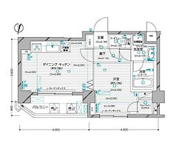 東京メトロ有楽町線 麹町駅 徒歩5分の賃貸マンション 2階1DKの間取り