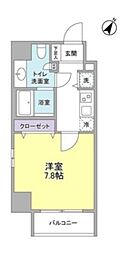 東京メトロ千代田線 赤坂駅 徒歩5分の賃貸マンション 3階1Kの間取り