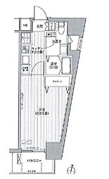 東京メトロ有楽町線 護国寺駅 徒歩6分の賃貸マンション 3階1Kの間取り